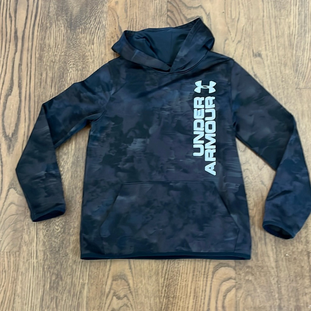 Under armour hoodie boys size youth large black